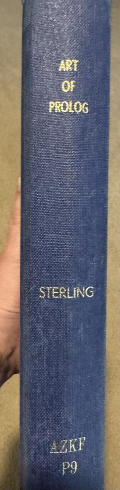 The spine of “Art of Prolog” by Sterling.