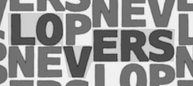 a repeating mosaic of "neverslop" but the letters for "lovers" are highlighted