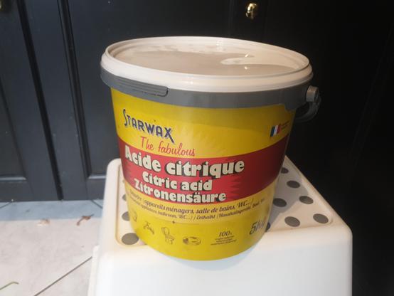 Un seau d'acide citrique de 5 kg